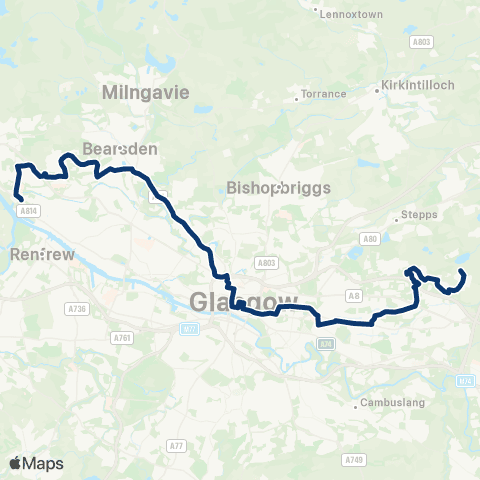 First Greater Glasgow Bus Station - Lochdochart Road Terminus map