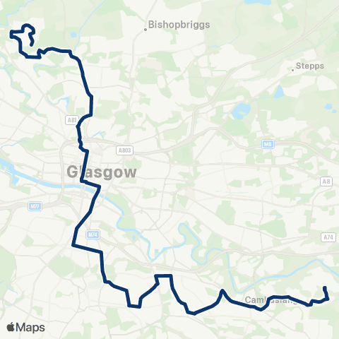 First Greater Glasgow Bankhead Road - Osborne Street map