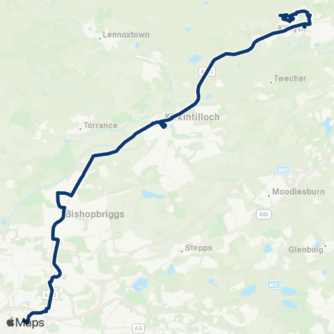 First Greater Glasgow Rennie Rd Terminus - Buchanan Bus Sta map