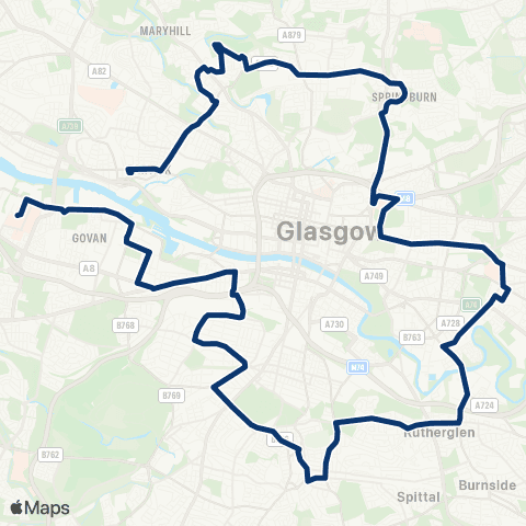 First Greater Glasgow Bus Station - Queen Elizabeth Hospitals map