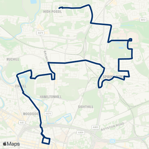 First Greater Glasgow Milton Bus Terminus - Cowcaddens Subway map