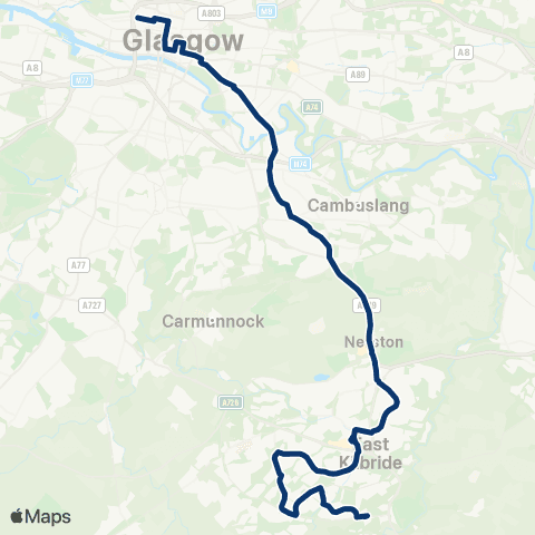 First Greater Glasgow Garnet Street - Langlands Drive map