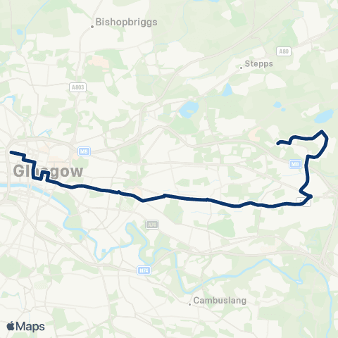 First Greater Glasgow Garnet Street - Shopping Centre map