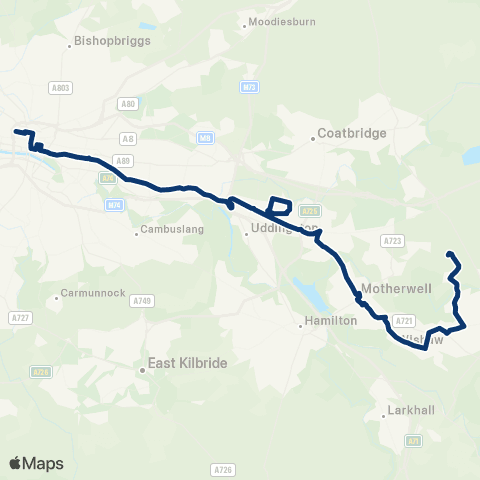 First Greater Glasgow Garnet Street - Crosshill Street map