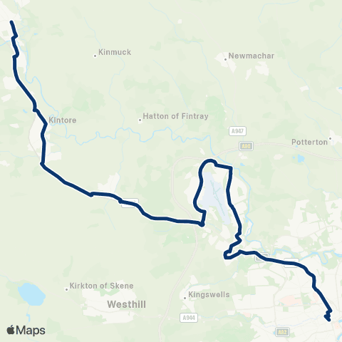 First Aberdeen Union Terrace Gardens - Market Place map