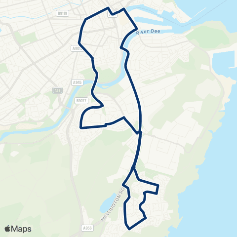 First Aberdeen Bridge Street - Bridge Street map