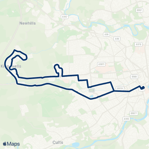 First Aberdeen Bridge Street - Bridge Street map