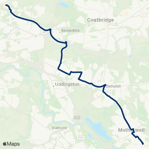 First Greater Glasgow Motherwell Police Station - Glasgow Fort map