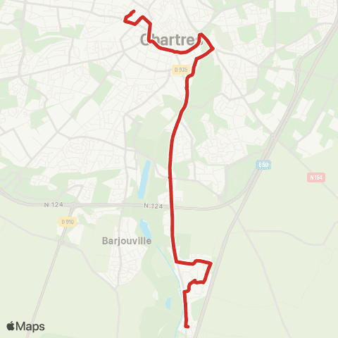 Filibus Pôle d'échange-Église Morancez map