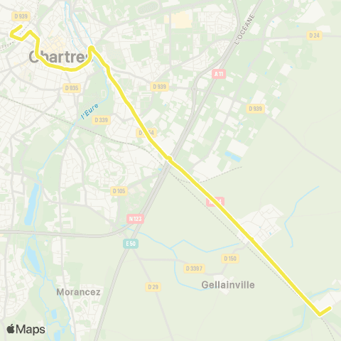 Filibus Lycée la Saussaye-Pôle d'échange map