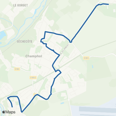 Filibus Collège Soutine-Bel Air map