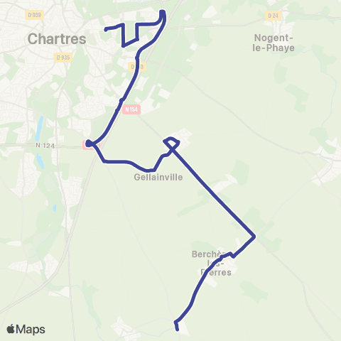 Filibus Mairie Berchères-Collège M Régnier map