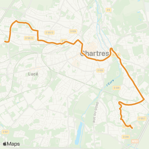 Filibus Z A du Vallier-Hôpital Pasteur map