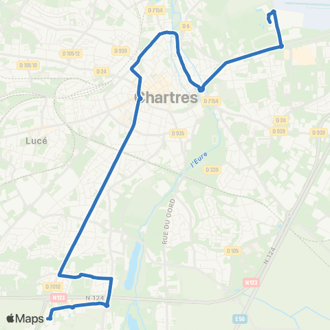 Filibus L'Odyssée-Parc commercial map