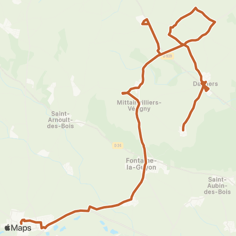 Filibus Collège l Pergaud-Genainvilliers map