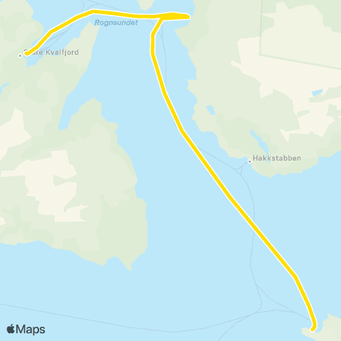 Snelandia Skyssbåt Rognsund map