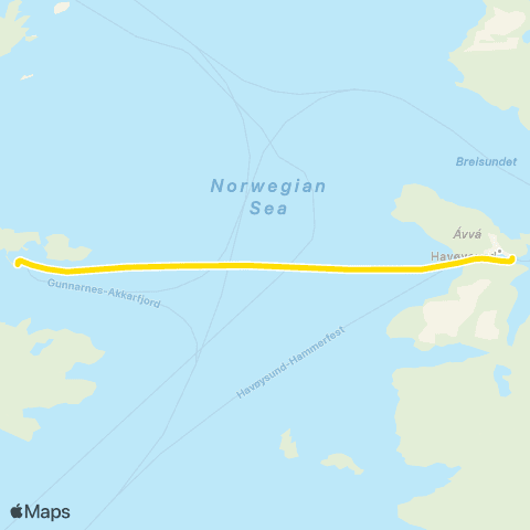 Snelandia MåsøyXpressen map