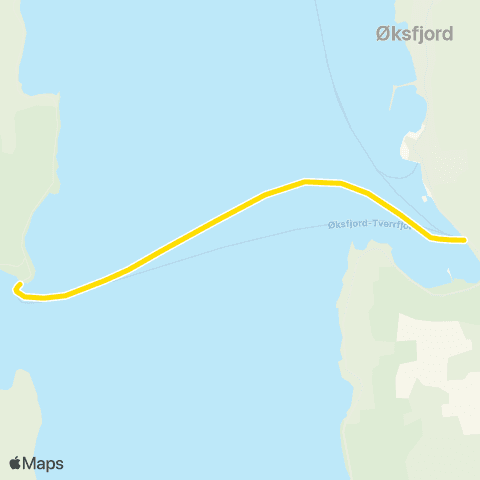 Snelandia Øksfjord - Tverrfjord map
