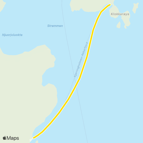 Snelandia Klokkarøy - Kjerringholmen map