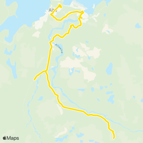 Snelandia Alta - Thomasbakken - Eiby map