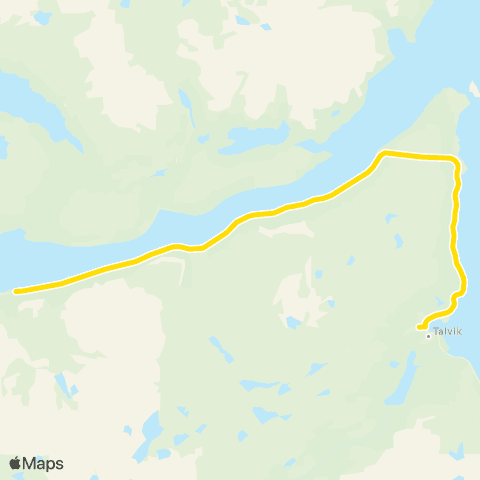 Snelandia Talvik - Langnes map