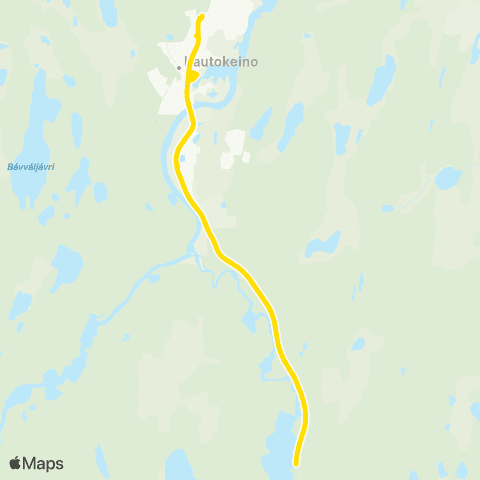 Snelandia Kautokeino - Sunnennjárga map