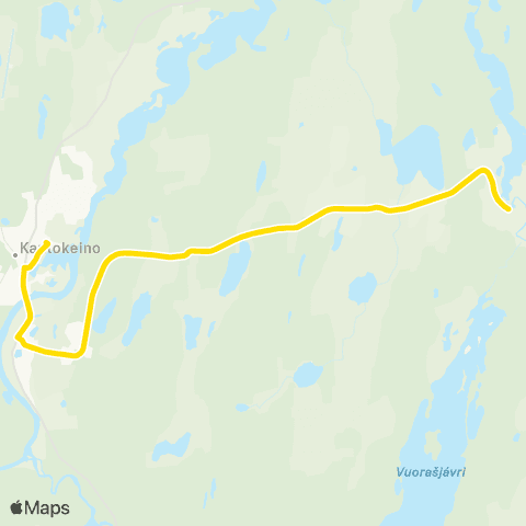 Snelandia Kautokeino - Ávzi map