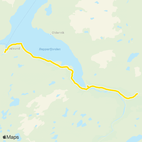 Snelandia Skaidi - Kvalsund map