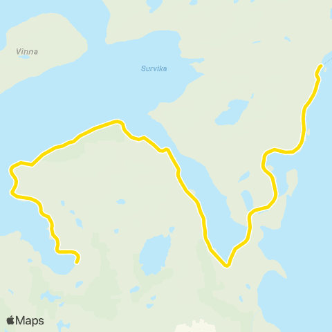 Snelandia Hønseby - Kjerringholmen map