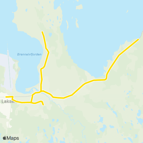 Snelandia Lakselv - Handelsbukt map