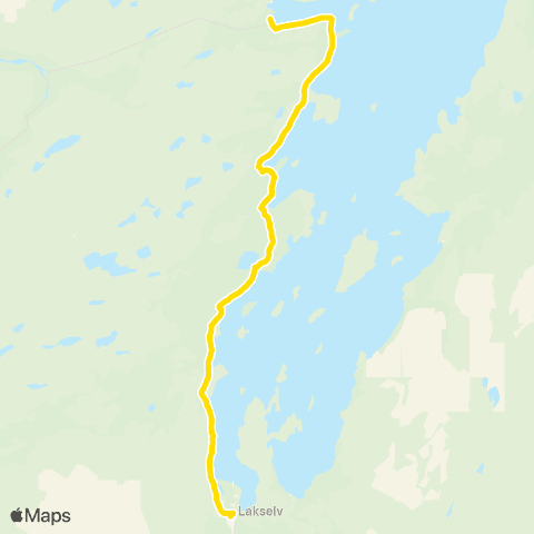 Snelandia Smørfjord - Lakselv map