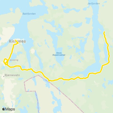 Snelandia Kirkenes - Lanabukt map