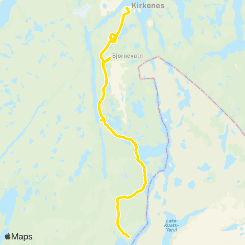 Snelandia Kirkenes - Pasvik map