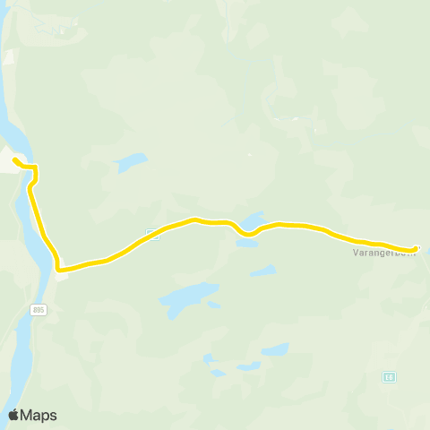 Snelandia Tana bru - Varangerbotn map