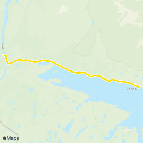 Snelandia Tana bru - Vadsø map