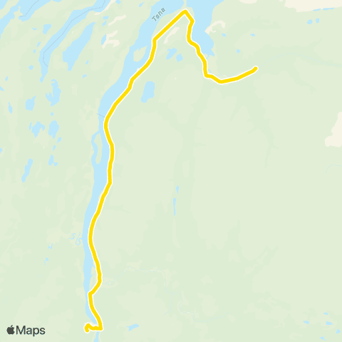 Snelandia Tana bru - Austertana map