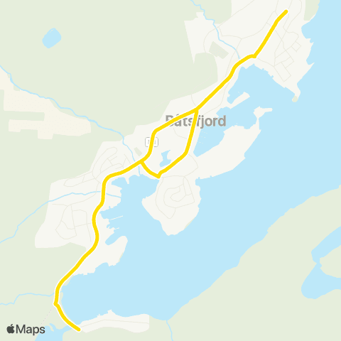 Snelandia Fiskeværvegen - Nordskogen sko map
