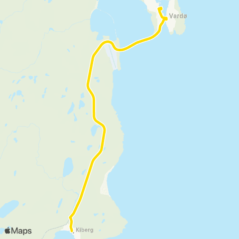 Snelandia Vardø-Kiberg map