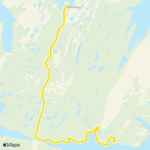 Snelandia Fleks Mehamn - Skjånes map