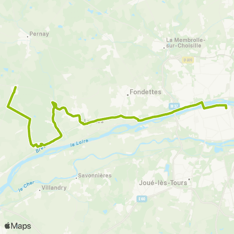 Fil bleu Merluche - Ursulines map