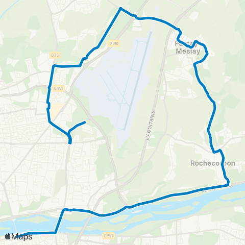 Fil bleu Vaucanson - Porte de Loire map