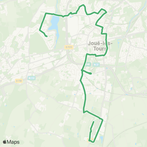 Fil bleu Paul Fort - ESAT Liodière map