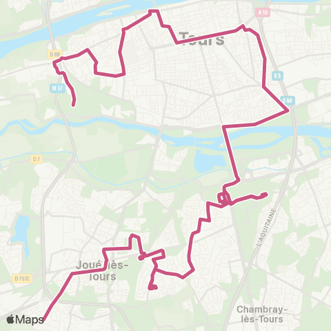 Fil bleu La Riche Soleil - Blotterie map