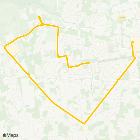 Fil bleu Beffroi - Petite Arche map