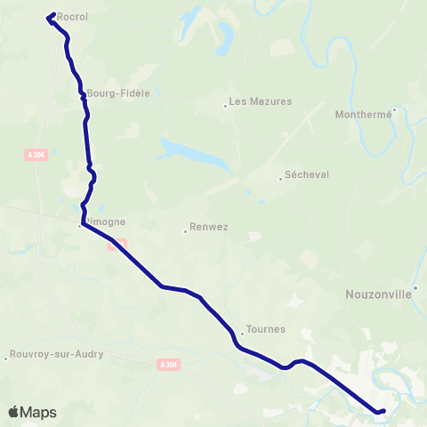 Fluo 08 Rocroi / Charleville-Mézières map