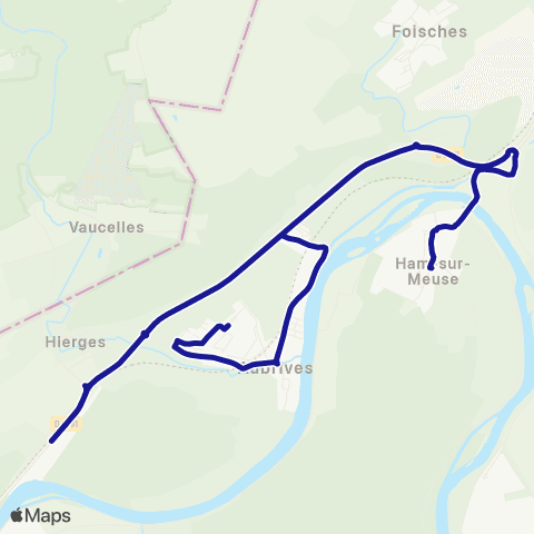 Fluo 08 Ham-sur-Meuse / Aubrives map