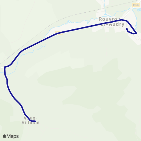 Fluo 08 Vaux-Villaine / Rouvroy-sur-Audry map