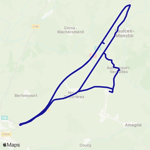 Fluo 08 Auboncourt-Vauzelles / Coucy-Lucquy map