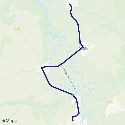 Fluo 08 Terron-sur-Aisne / Vouziers map