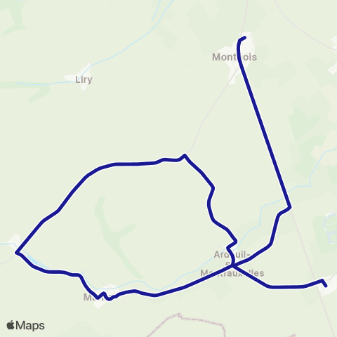 Fluo 08 Séchault / Monthois map